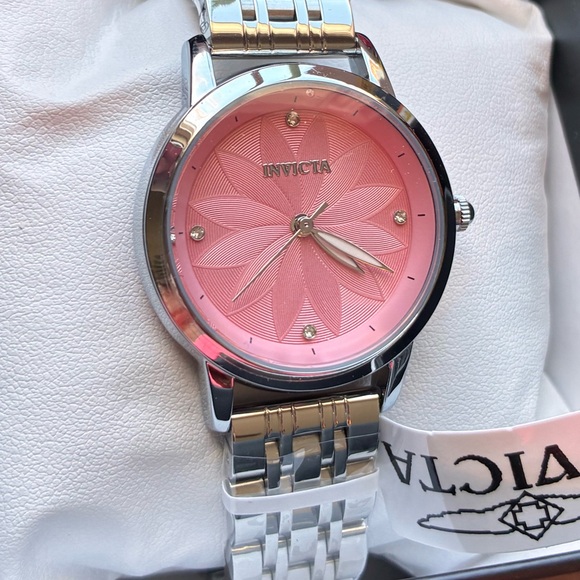 INVICTA Wildflower Tigerlily Women's Watch - 34mm, Steel Band. Pink Dial. - Picture 2 of 7